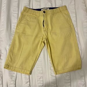 Johnnie B Yellow Mens Chino Shorts